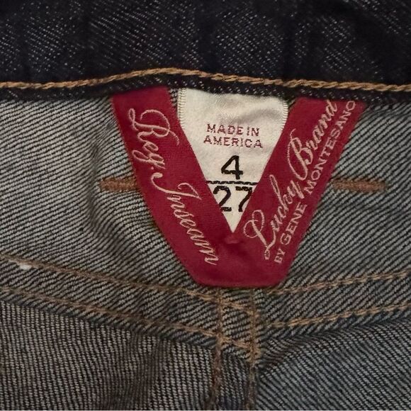 Lucky Brand Dark Blue Lola Boot Cut Jeans Size 4/27 - Picture 8 of 9